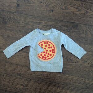 Monica & Andy Pizza Sweatshirt Size 3-6 Months Organic Cotton
